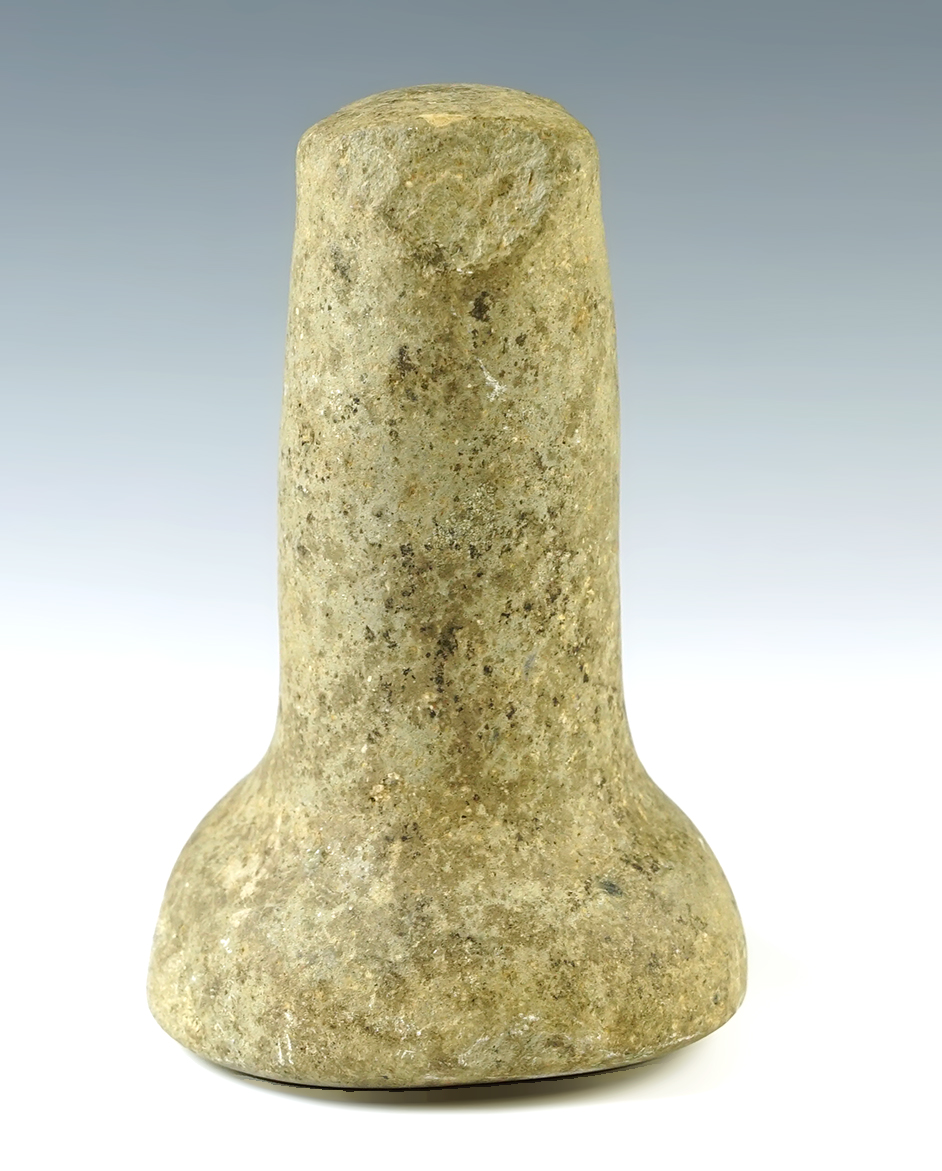 Outstanding and well defined 5 1/4" tall Knobbed Bell Pestle - Scioto Co., Ohio.