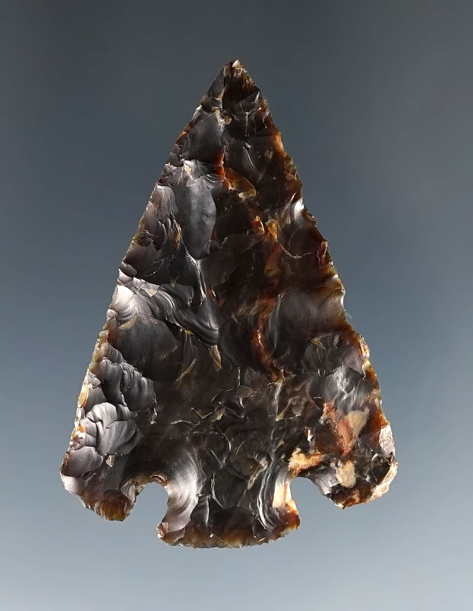 1 13/16"  Quilomene Bar made from silicified wood with nice style. Ex.  DeJong. Stermer COA. 