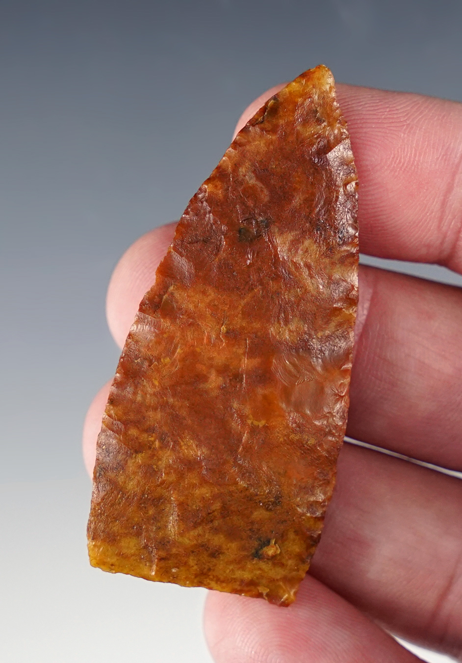 Excellent flaking and style on this 2 7/16" Basket Maker Knife found in Colorado.