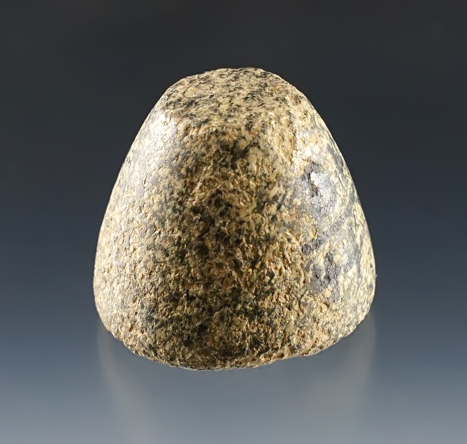 Excellent style on this 1 1/4" wide Cone with good overall polish. Found in Clinton Co., Ohio.