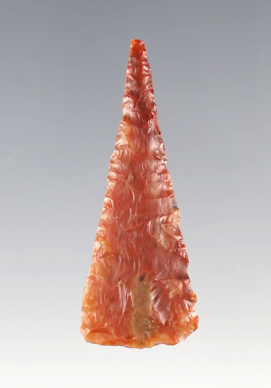 Thin and nice! 1 1/2" Triangular Point found in New Mexico. Made from beautiful agate.