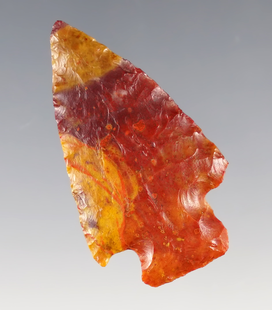 Exceptional color on this well styled Stemmed Dart Point found in Colorado.