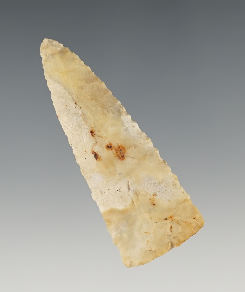 2 5/16" Triangle Arrowhead found in Rush Co., Indiana.