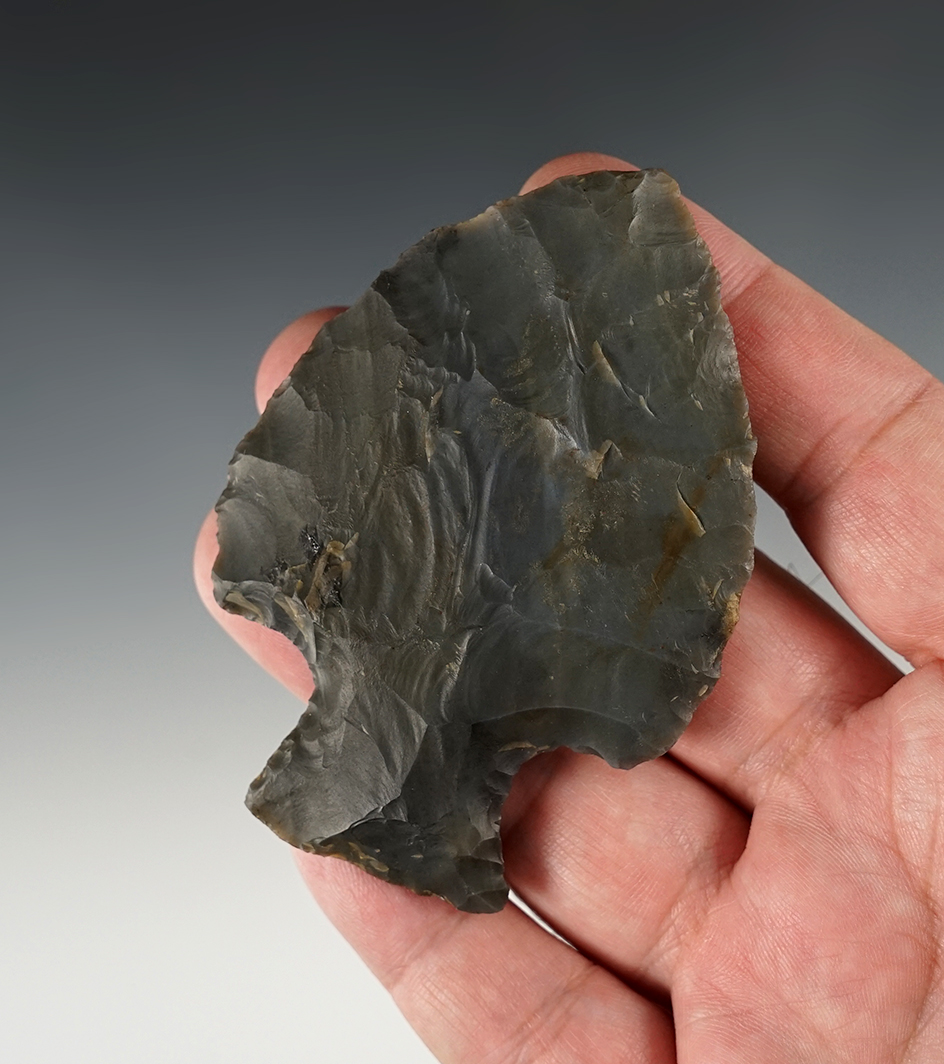 3 1/4" Hornstone Hopewell found in Marion Co., Indiana.