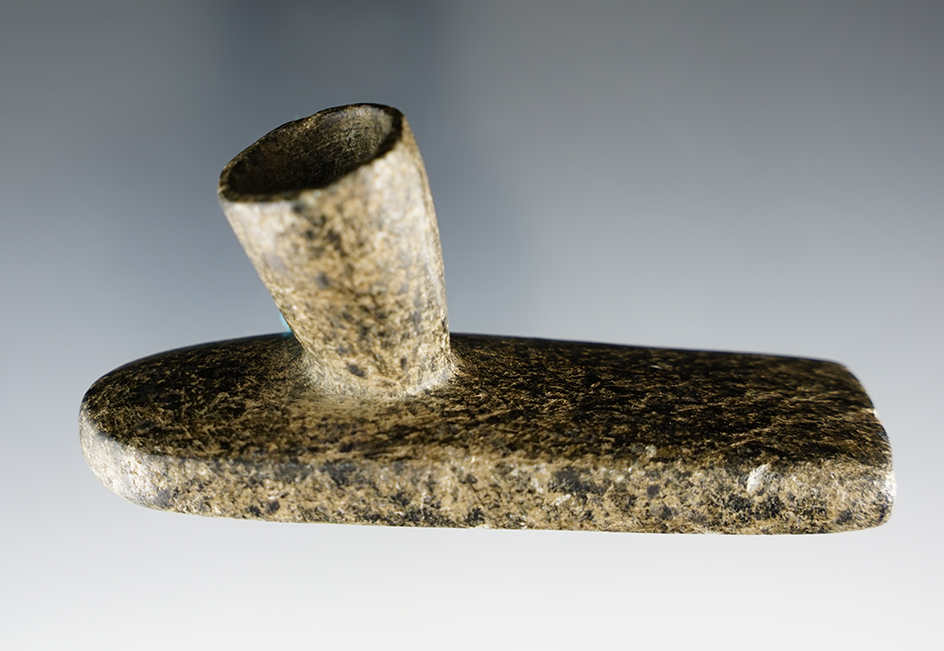 3 13/16" Well defined and nicely polished Platform Pipe found in Dayton, Ohio.