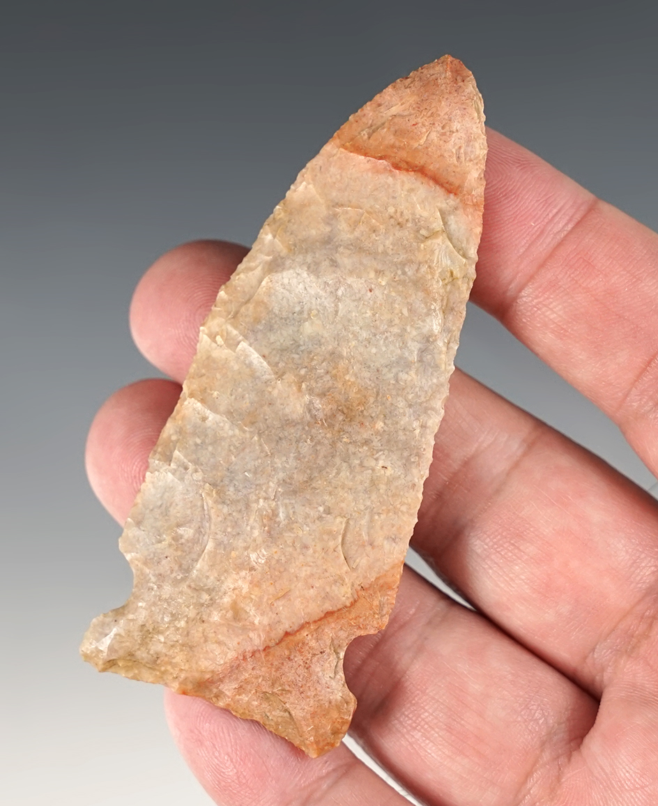 Colorful 3 5/16" Hemphill found in Clark Co., Missouri. Comes with a Motley COA.