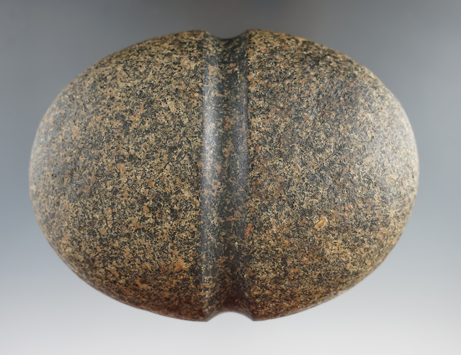 4 5/8" long center-grooved clubhead found in Wayne Co., Indiana.