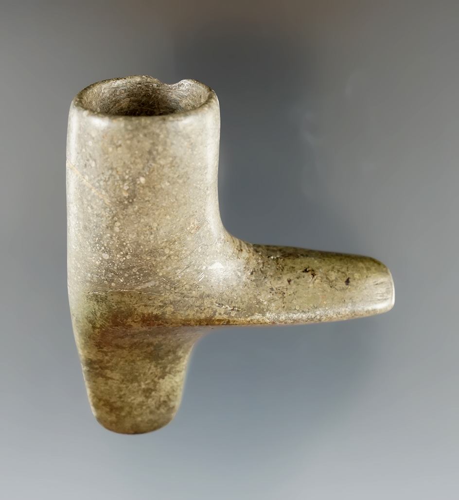 2 5/16" Woodland Handled Pipe - Brantford, Canada. Restoration to stem/handle.