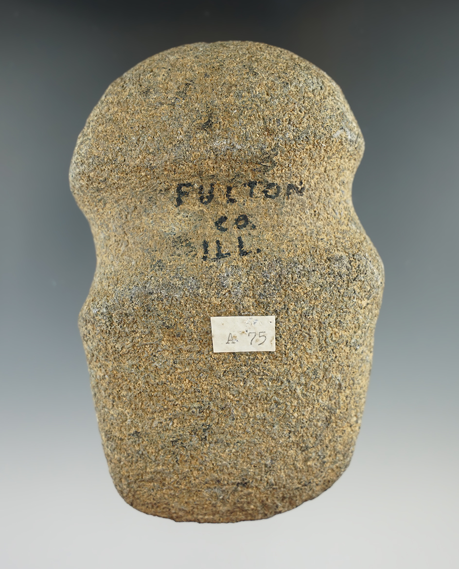 4 9/16" full grooved Axe found in Fulton Co., Illinois.