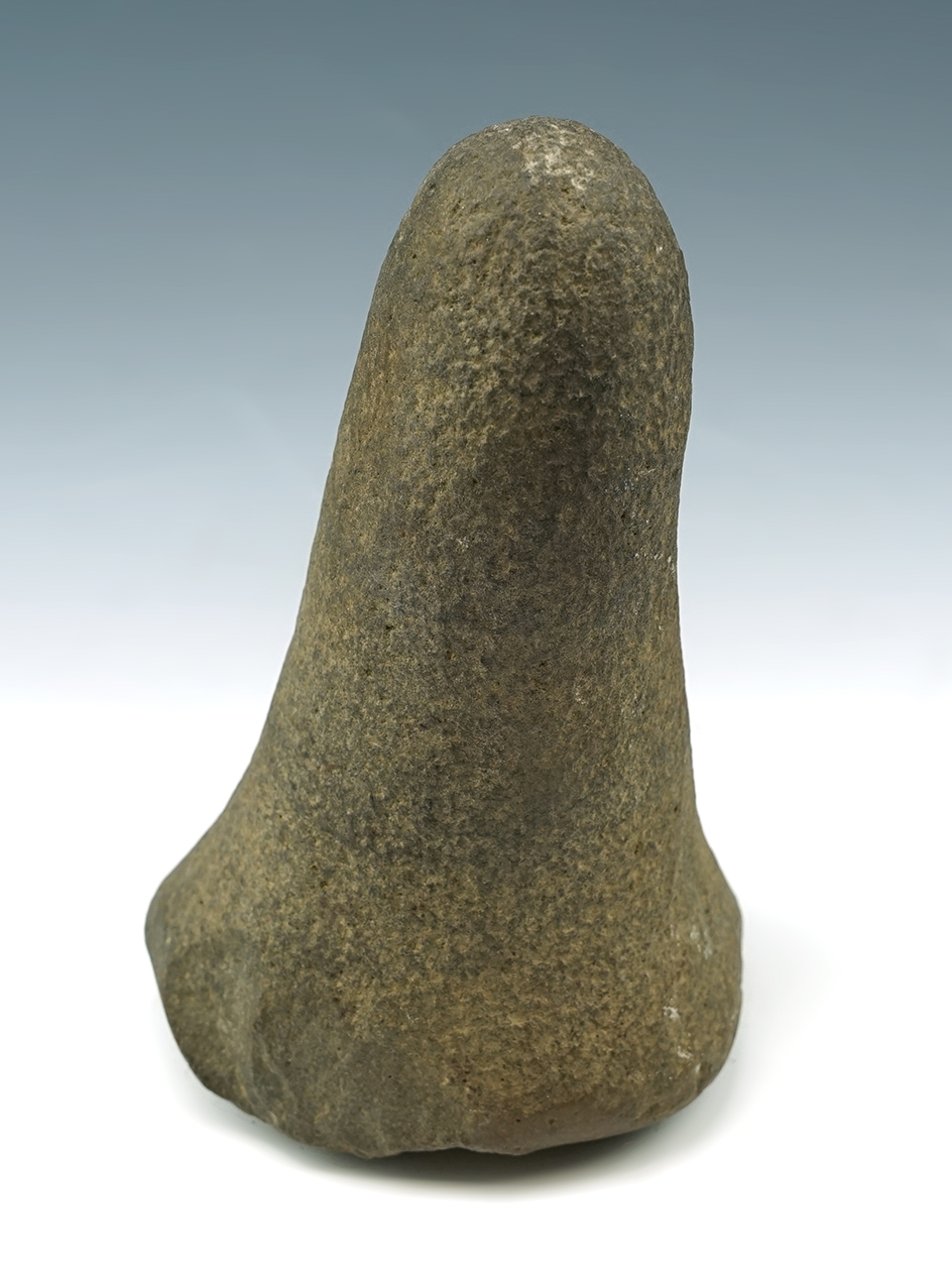 Well patinated 6 1/4" Bell Pestle made from Hardstone. Found in Ohio.