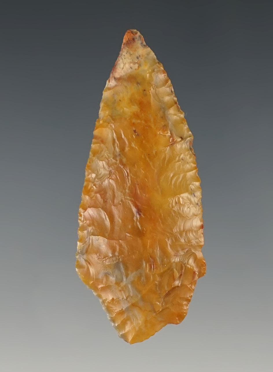 2 3/16" Cascade Shouldered that is very colorful. Found in Benton Co., Washington.