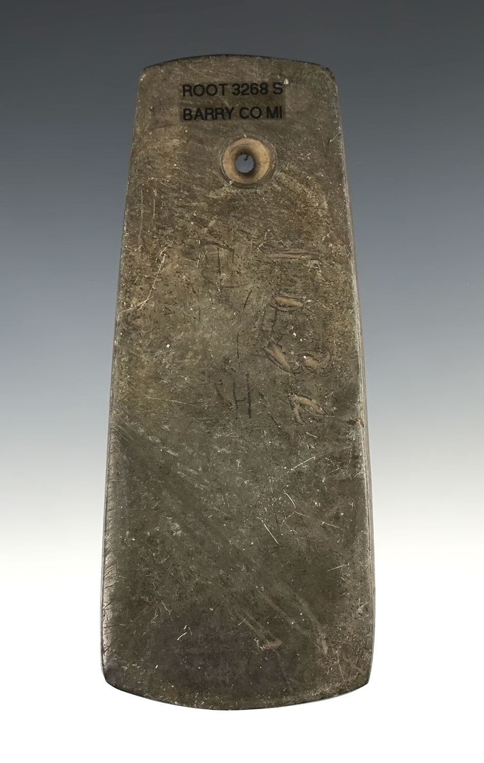 Fine 4 3/16" Trapezoidal Pendant found by Shane Chandler in Barry Co., Michigan, Irving Twp.