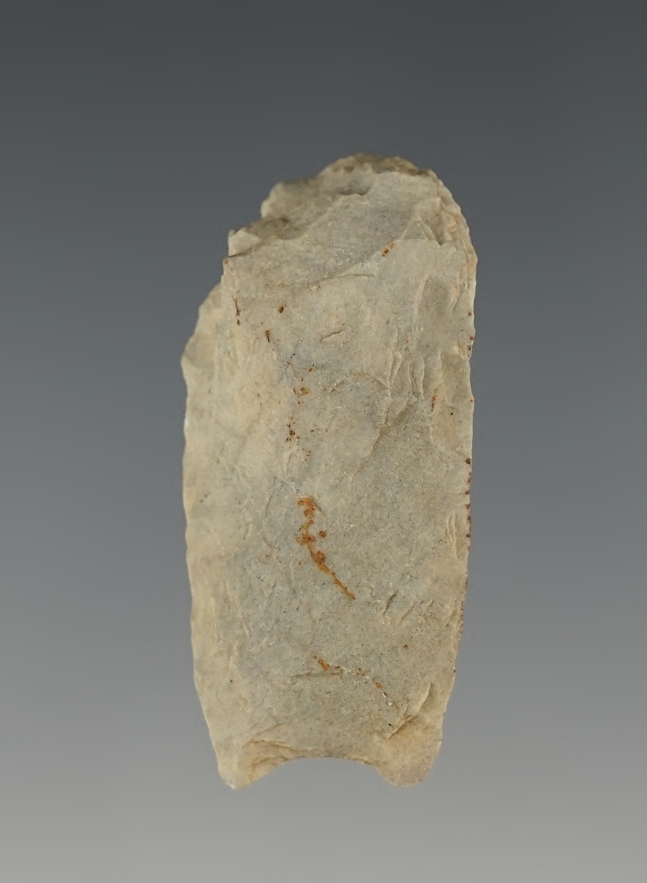 1 5/8" Paleo Hafted Scraper found in Alamance Co., North Carolina. Ex. Larry Galyean.