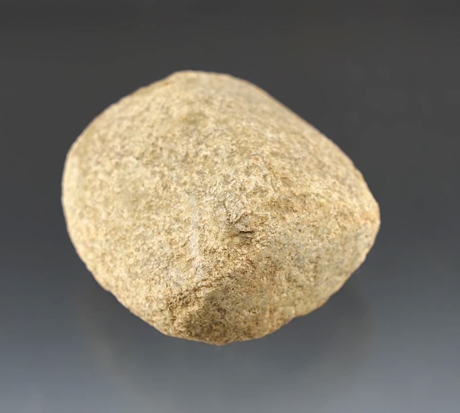 2 1/8" Hardstone Bannerstone Preform found in Pennsylvania.