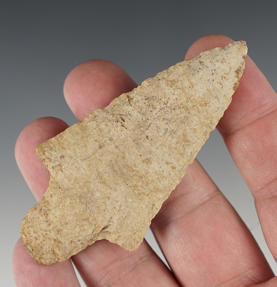 Nicely patinated 3 1/4" Adena point found in Michigan.