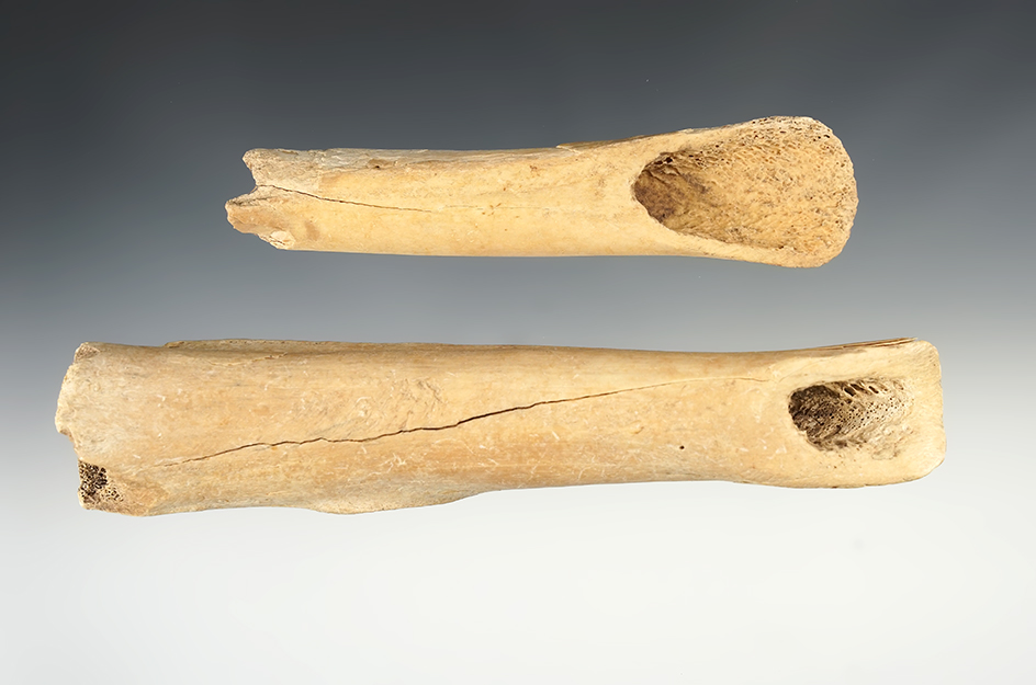 Pair of well styled Bone Gouges found in New Mexico. Largest is 6 7/8".