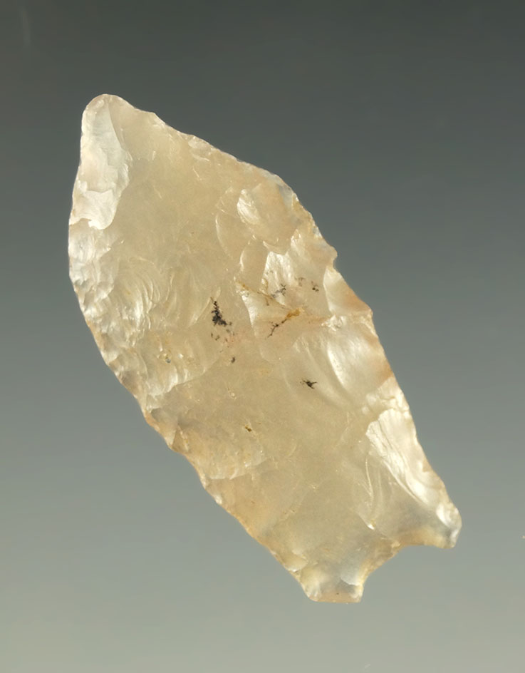 Nice! 1 1/4" McKean made from highly translucent chalcedony found in Colorado.