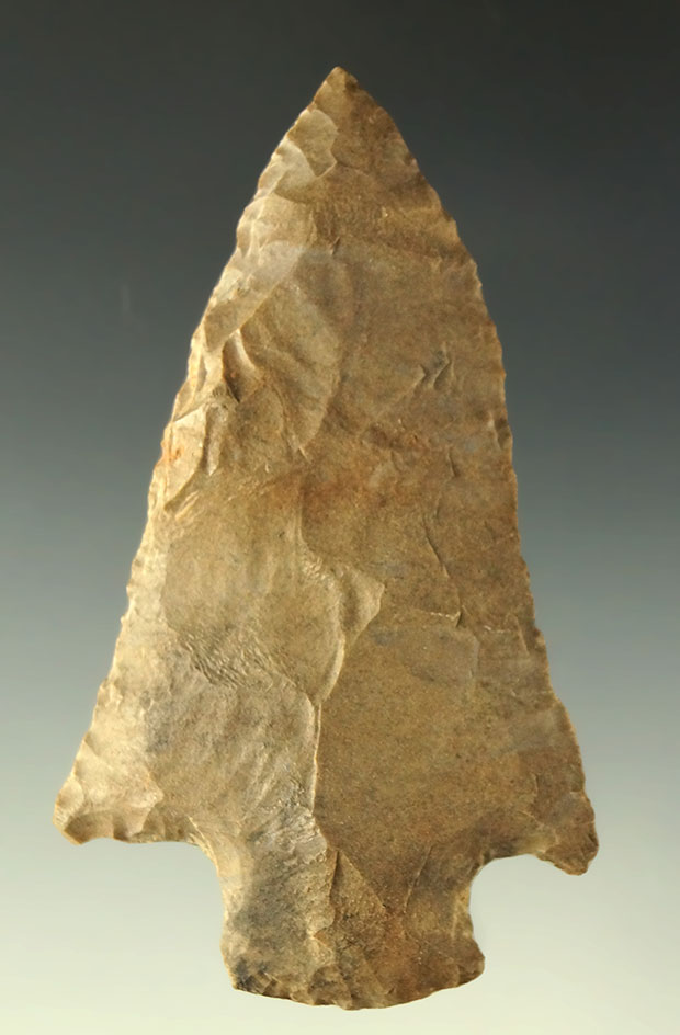 Well flaked 3" Dover Flint Knife found in Tennessee.