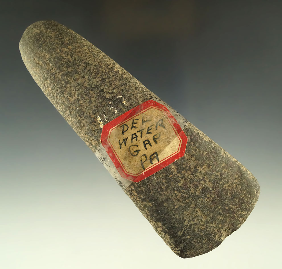 4 3/4" stone Celt found near Delaware Water Gap, Pennsylvania.