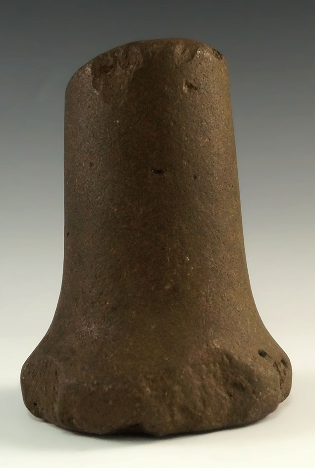 Nice polish on this 5" tall Hardstone Pestle with a few ancient dings from use. Found in Illinois.