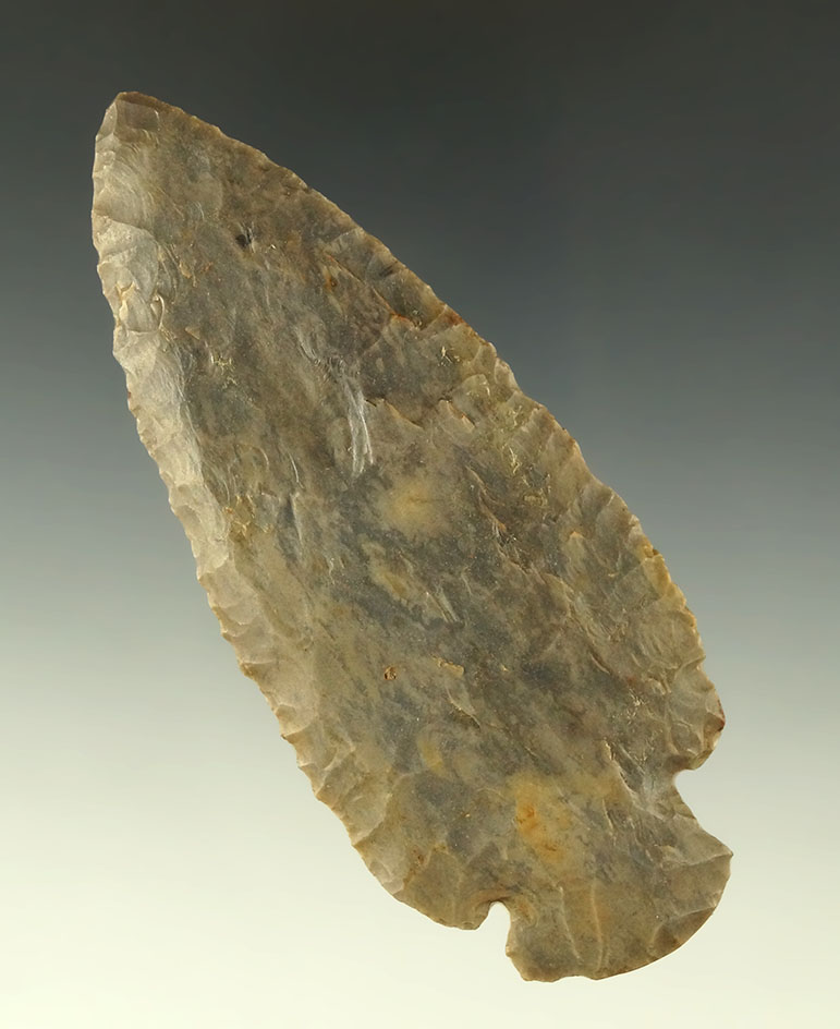 4 1/16" Dovetail made from heavily patinated flint found in southern Indiana.