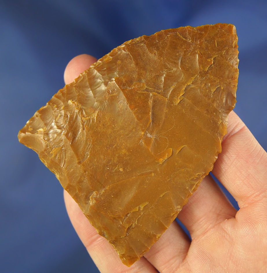 Large 3 3/8th" Triangular Blade made from high quality material found near the Columbia River, WA.