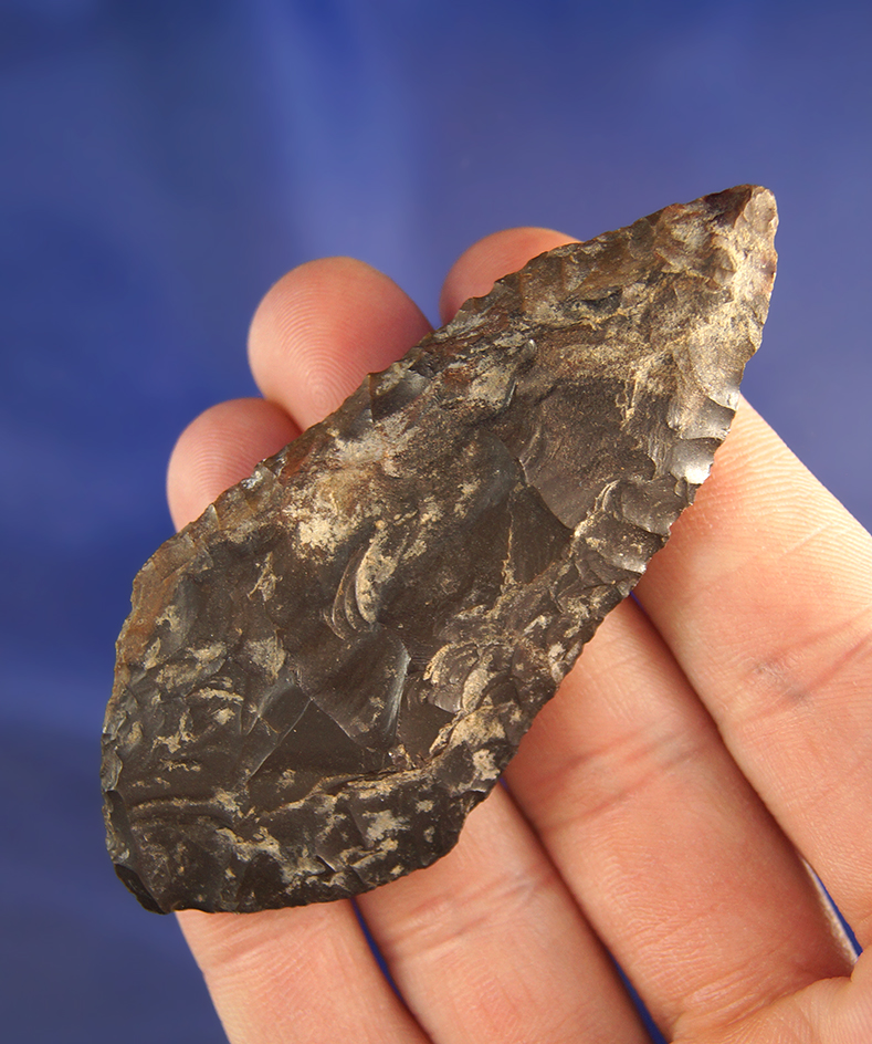 3 1/16" heavily patinated Wahmuza Knife found near the Columbia River, Washington.