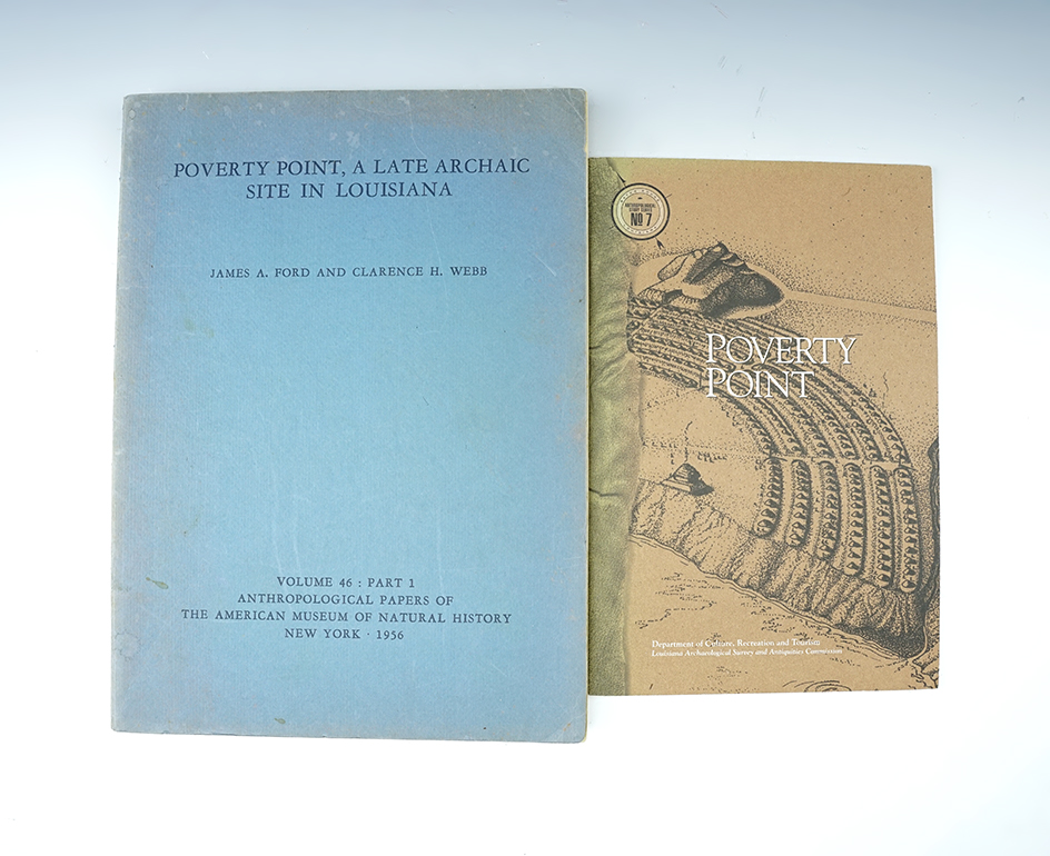 Pair of Books: Poverty Point & Poverty Point, A Late Archaic Site in Louisiana.