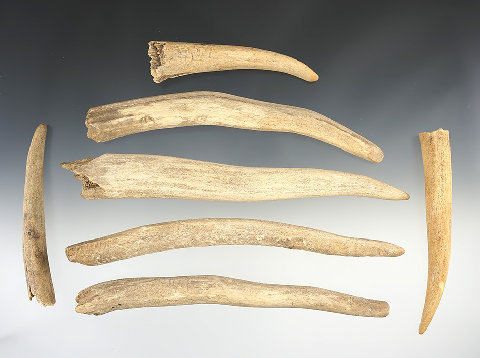 Group of 7 Knapping Tools found in New Mexico, largest is 7 1/4".