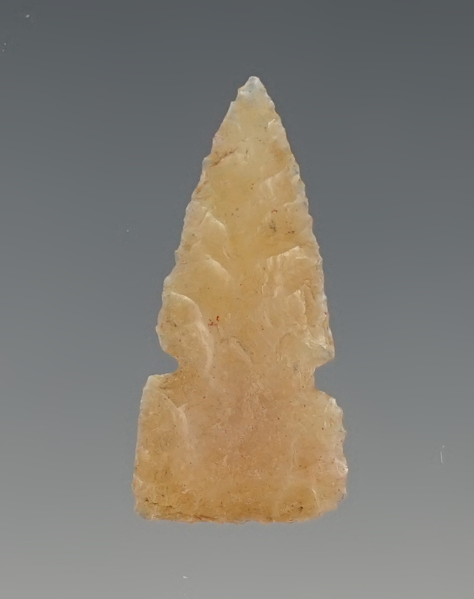 Fine 1 1/8" Notched Triangular Point found in New Mexico.