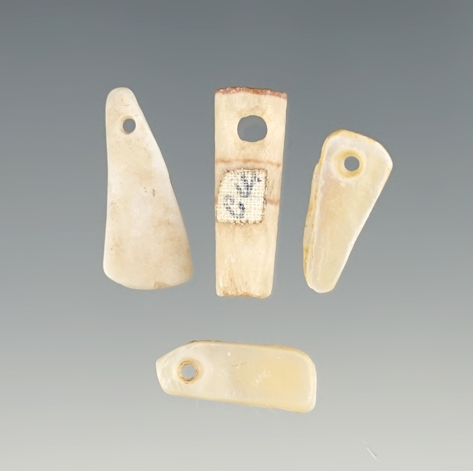 Set of 4 Pendants found in New Mexico, largest is 13/16".