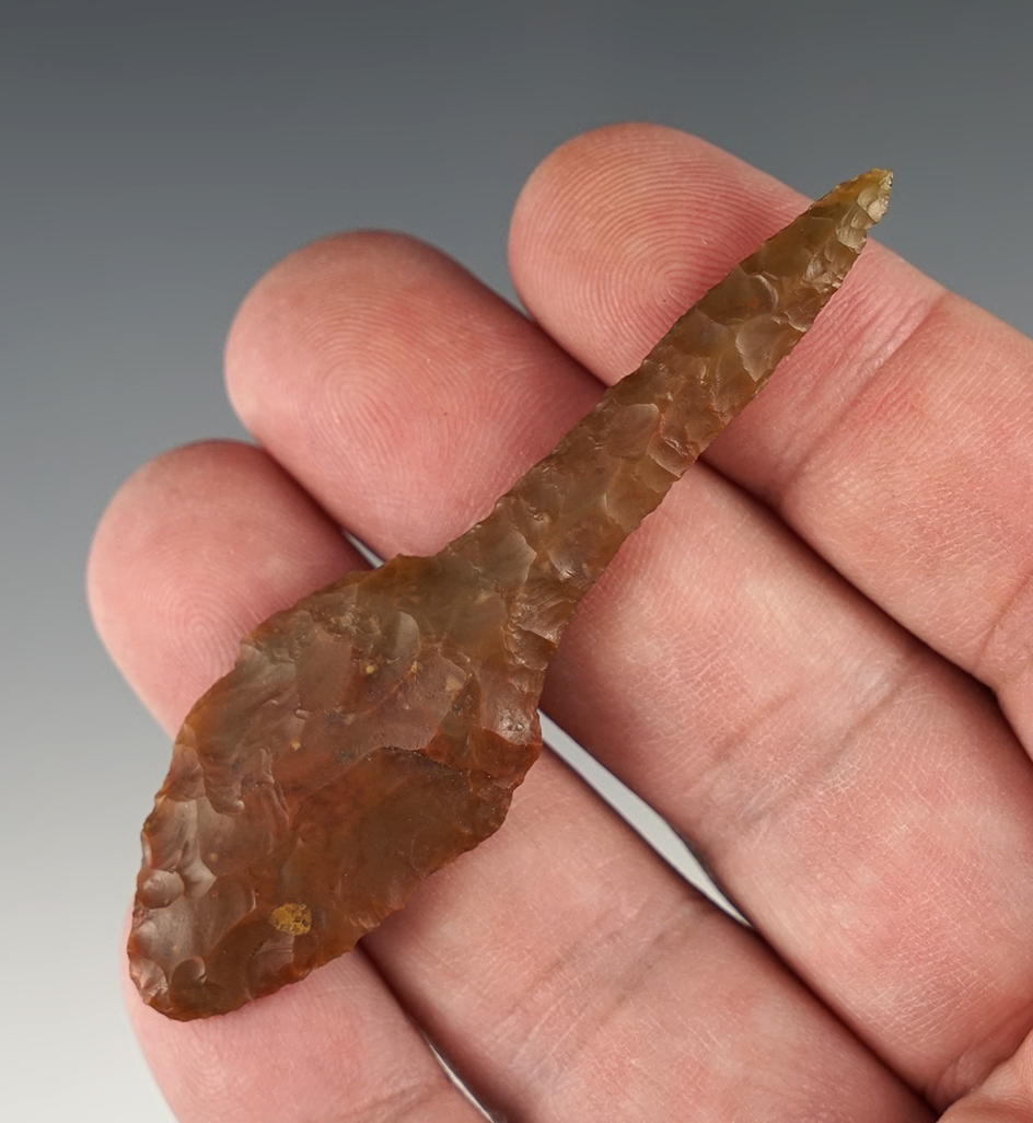 Superb 2 7/8" Drill found near the Columbia River, Oregon.