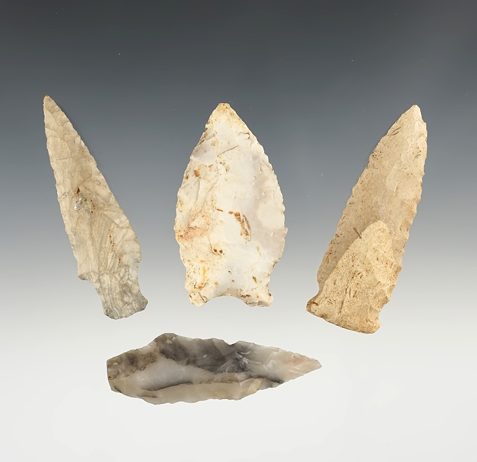 Set of 6 points found in the Missouri area. The largest is 2 5/8".