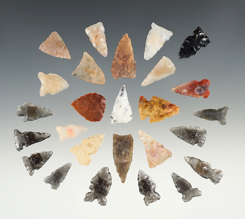 Set of 26 New Mexico points in good condition. The largest is 1".