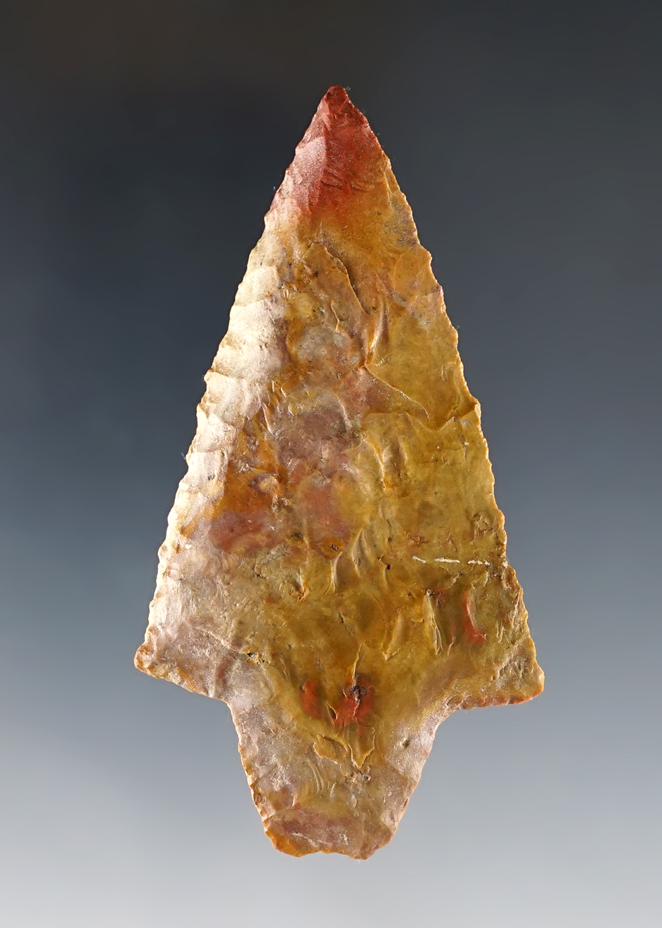 Colorful and well made 3 1/8" Dickson found in Boone Co., Missouri. Comes with a Motley COA.