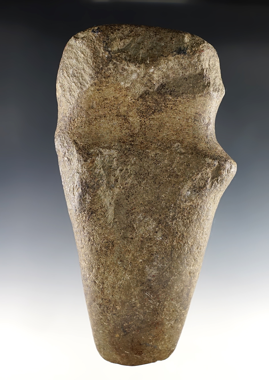 6 5/8" long Full Groove Axe that is heavily patinated. Found in the Midwestern U.S.