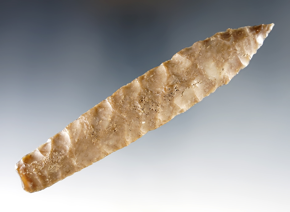 Sale highlight! Very rare Paleo artifact! Large 5 1/2" Paleo Haskett -N. Nevada. Stermer COA.