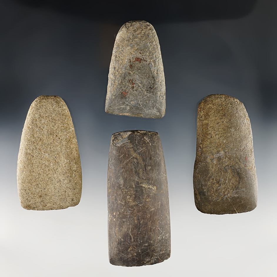 Set of 4 nice Indiana Celts in good condition. The largest is 4 1/16".