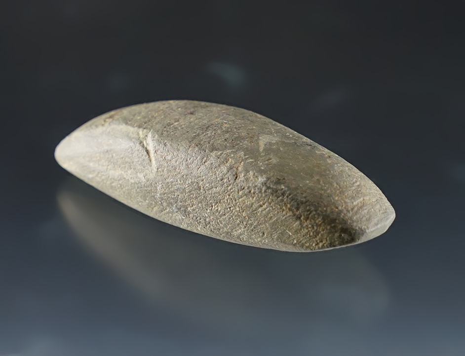 Nice miniature 2 5/16" Slate Bar Amulet found in Southern Illinois. Ex. Carl Thorton collection.