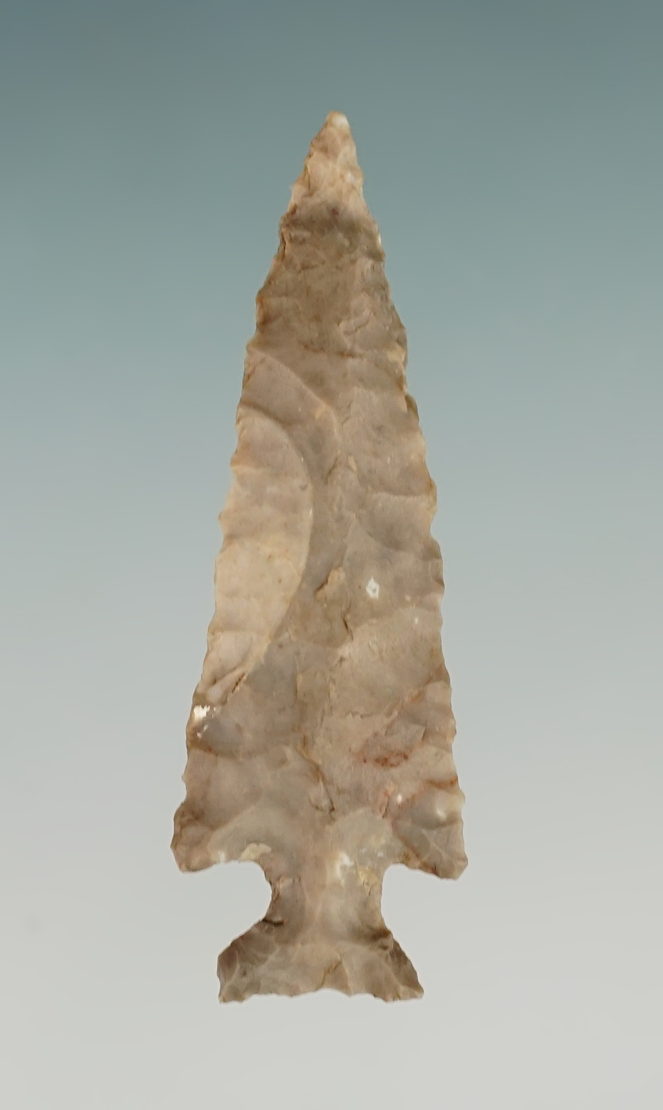 1 1/2" Cornernotch Arrow point that is nicely made. Found in Colorado.