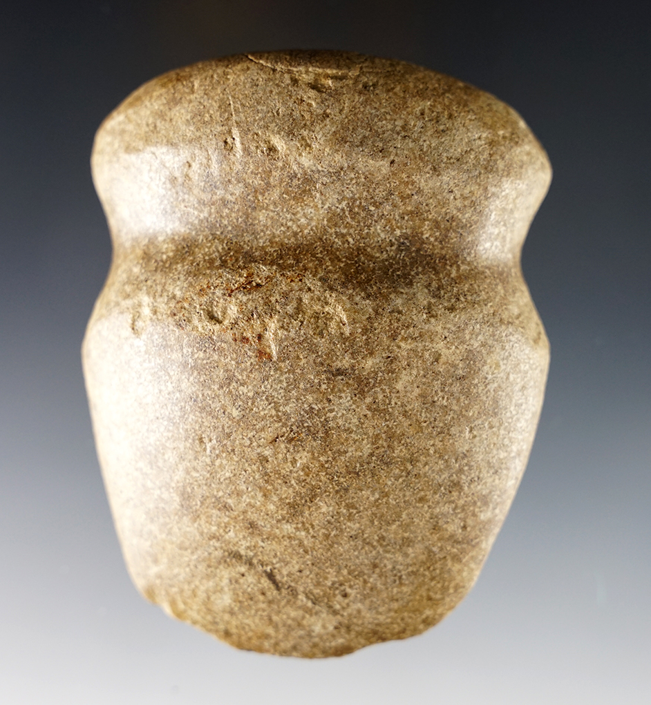 Well polished 3 1/2" long Full Groove Axe found by Glen Quinn in Posey Co., Indiana.