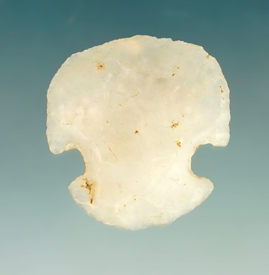 Well made  7/8" wide Scraper found in New Mexico. Made from highly translucent agate.