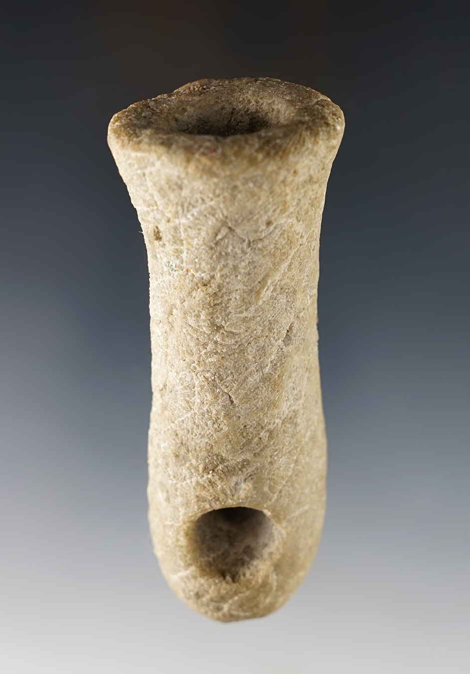 Nicely carved & well designed 3 1/4" long Tulip-Shaped Variform Pipe found near Lake Michigan.