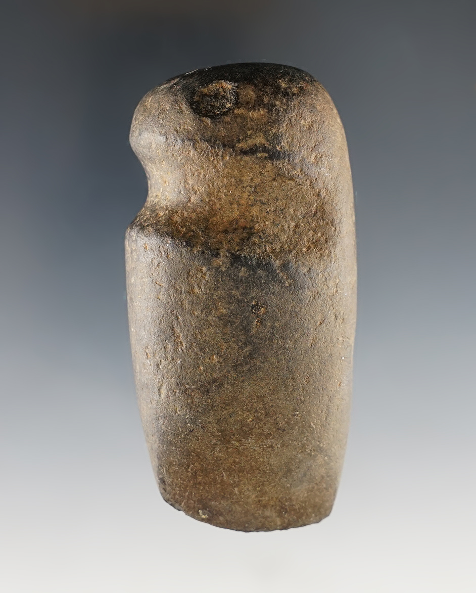 Finely made 3 1/4" long 3/4 Groove Axe that is well patinated. Found in the Midwestern U.S.