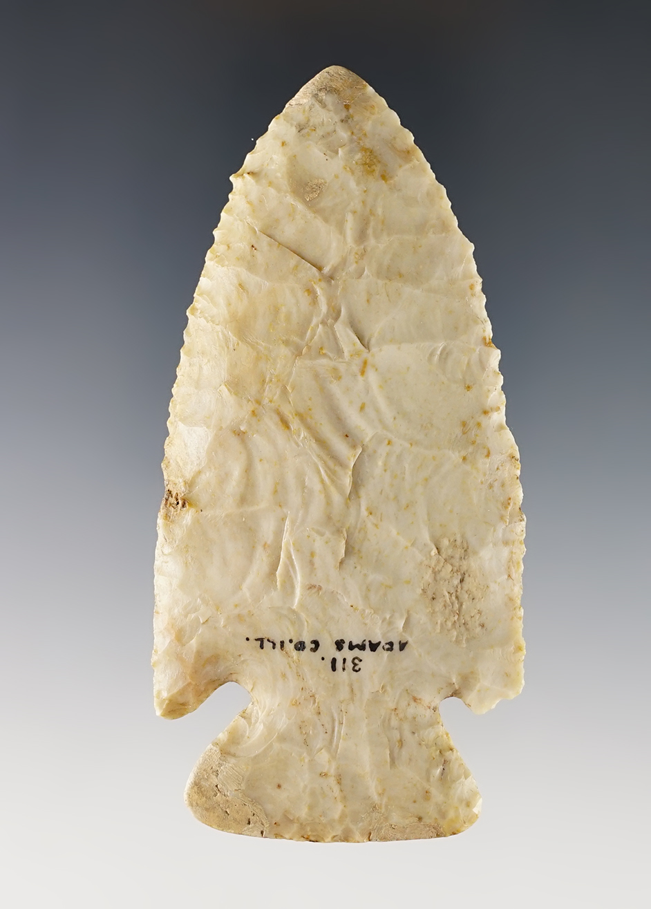 3 7/8" Thebes found in Adams Co., Illinois. Some Restoration. Ex. Byron Knoblock collection.