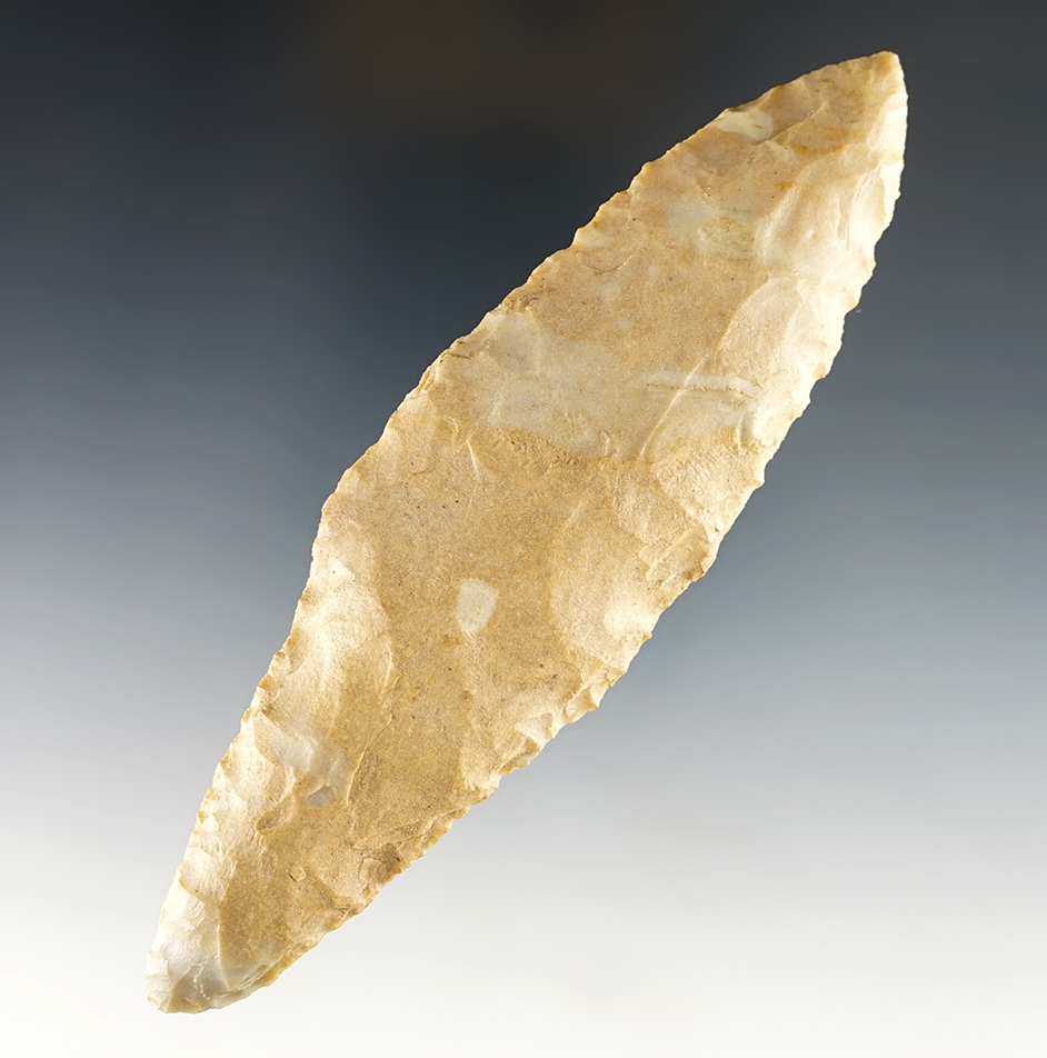 Large and well made 5 5/16" Stemmed Knife found in Barry Co., Michigan. 