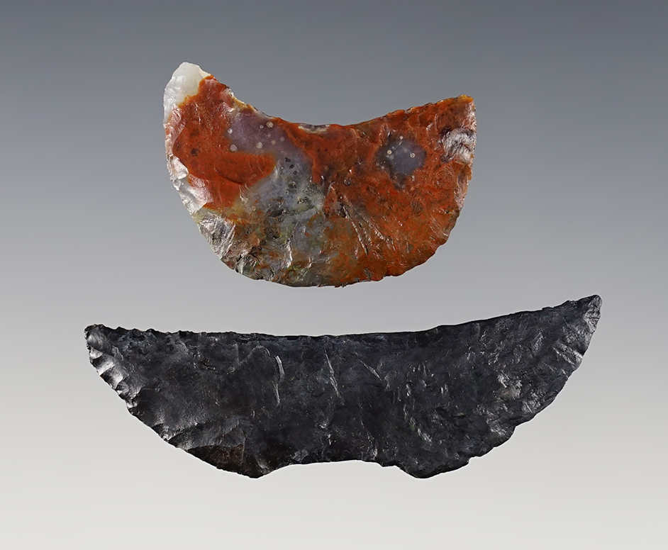 Pair of restored Paleo Crescents. Nevada.