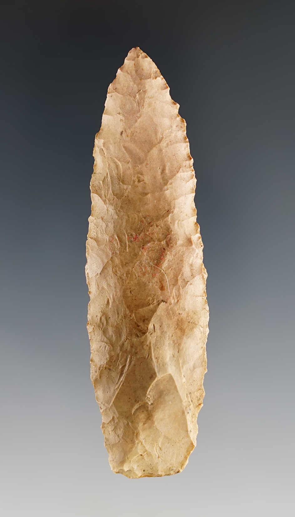 3 1/8" Karnak found in Greene Co., Illinois. Made from heat-treated Burlington Chert.