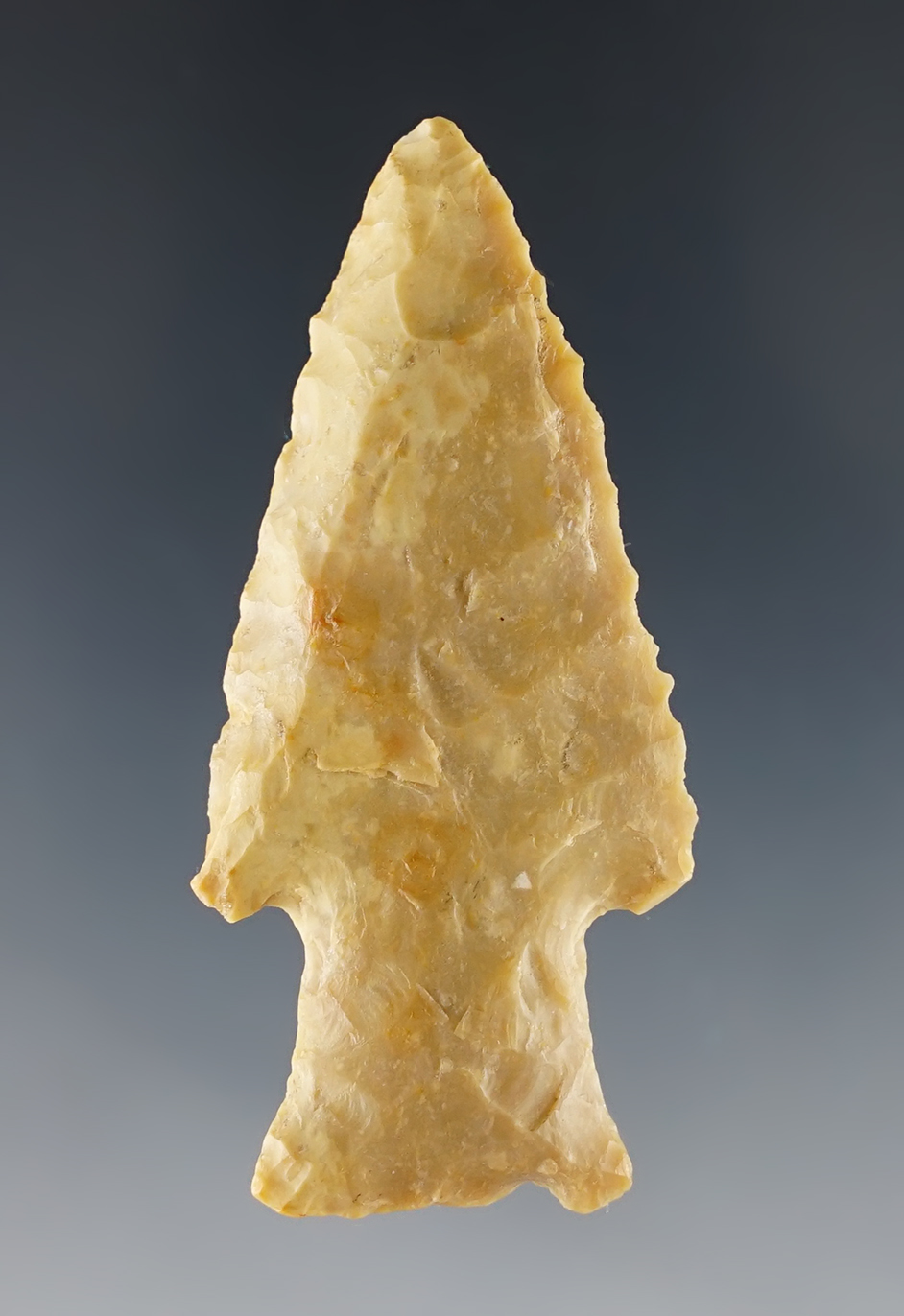 2 5/16" Steeply Beveled Hardin found in the Missouri/Illinois area.