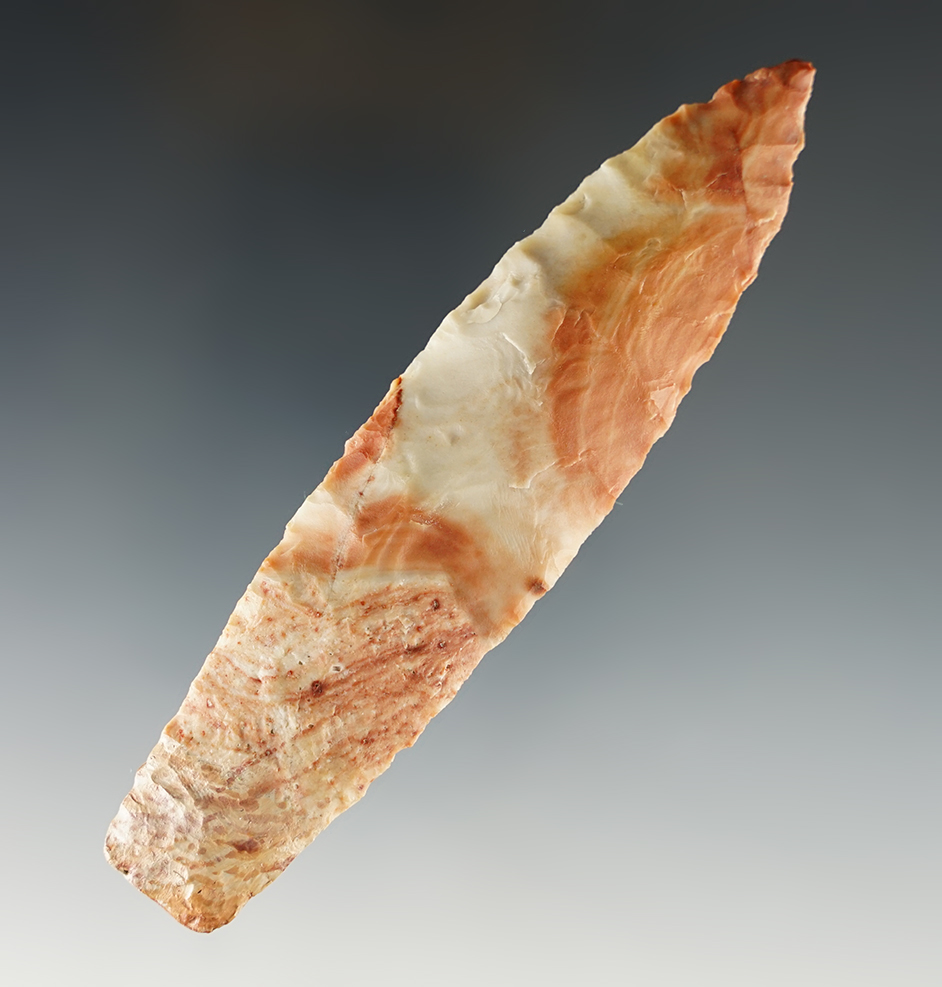 Beautifully colored 4 1/2" Haskett with Restoration. Northern Nevada. Stermer COA.